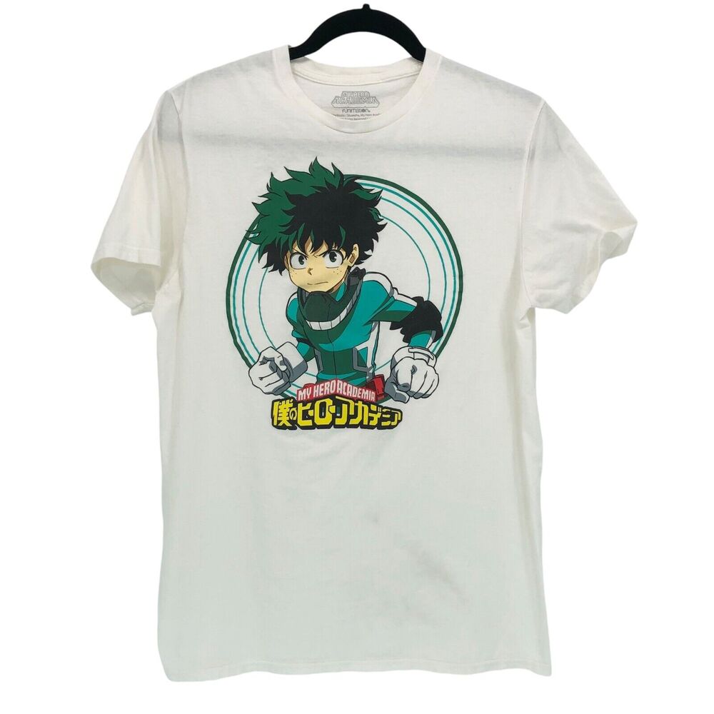 My Hero Academia Funimation T Shirt Adult M 38/40 100% Cotton Graphic Tee Anime